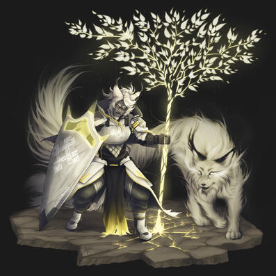 fullbody + familiar + simple background